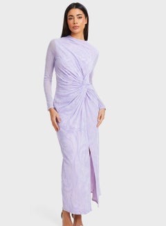 Buy Front Mesh Detail Dress in UAE