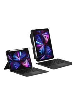 Buy 1+1,  Keyboard Case for iPad Pro 12.9 Inch with Touch Keyboard, Case for iPad Pro 6th 2022, 5th 2021, 4th 2020 Case with Pencil Holder, Keyboard with Bluetooth Backlight (Not Include Pen) in UAE