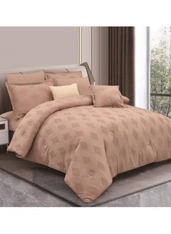 Buy Jacquard comforter set from Horse with a durable and soft fabric 8 pieces king size in Saudi Arabia