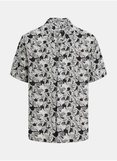 Buy All Over Print Resort Collar Regular Fit Shirt in Saudi Arabia