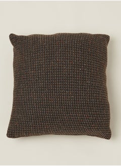 Buy Brown Textured Cushion With Insert 45X45Cm in UAE