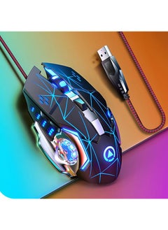 Buy Wired Gaming Mouse Pc Gaming Mice 7 Color Breathing Rgb Led Plug Play Adjustable 3200 Dpi 6 Buttons Computer Peripheral Devices Usb Gaming Accessories Mouse For Windows Pc Mac Laptop Black in Saudi Arabia