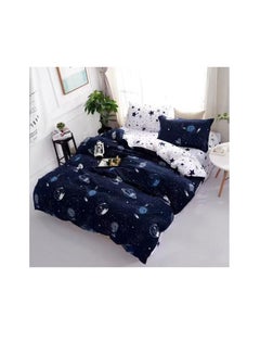 Buy Single Size Duvet Cover Sets classic Pattern Bedding cover Set (1 Duvet Cover 160 * 210 CM +Fitted bed sheet 120x200 * 30CM +2 Pillowcases) in UAE