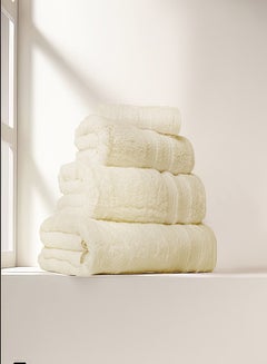Buy Bamboo Cotton Towel: 100% cotton Color: Cream. in Egypt