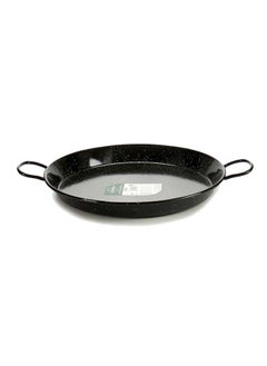 اشتري Enameled Steel Paella Pan 38 cm, Black, Spain في الامارات