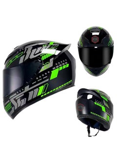 اشتري Full Face Motorbike Helmet Motorcycle Adult Rider Biker Sports Crash Helmet في الامارات