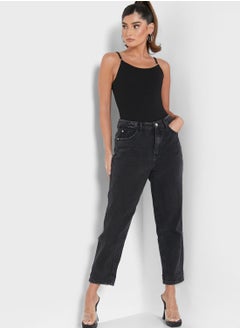 Buy High Waist Mom Jeans in Saudi Arabia