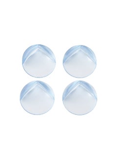 Buy 4-Piece Durable Gel Corner Protector Light Blue and White 3.17 x 11.43 x 19.68 cm 5021348 in Saudi Arabia