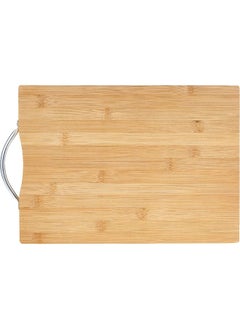 اشتري Alsaqer Extra Large Premium Bamboo Cutting Board, Size (38x28 cm), Wooden Chopping Board Kitchen Cutting Board With Juice Grooves. Natural Bamboo, Natural Wooden Cutting Board-X Large Size في الامارات