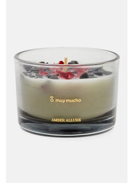 Buy Amber Allure Scented Candle, Off White in UAE