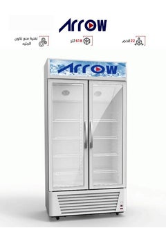 Buy Display refrigerator - 22 feet - 618 liters - glass door - white - RO-650SCK in Saudi Arabia