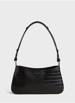 Buy Stinny Croc Effect Baguette Bag in UAE