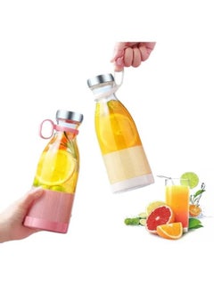 اشتري Portable Electric Mini Juicer Fruit Blender Mixer Grinder Machine 420ml Bottle Shaker Juicer For Milkshake Smoothie USB Rechargeable Mini Juicer Blender Double Click To Start في الامارات