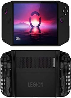 Buy for Lenovo Legion GO (8.8 inch, 2023) Soft TPU Bumper Shockproof Case - Anti Slip - Easy to Grip, with Stand Drop-Proof Cover Game Accessories (black) in Egypt