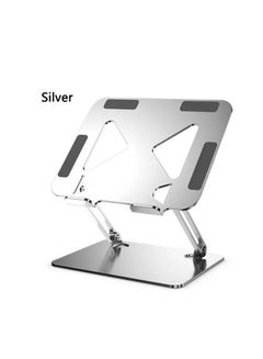 Buy Folding Laptop Stand,Ergonomic Height Adjustable Desk Ventilated Aluminum Computer Stand,Compatible with MacBook Pro Air,All Laptops in Saudi Arabia