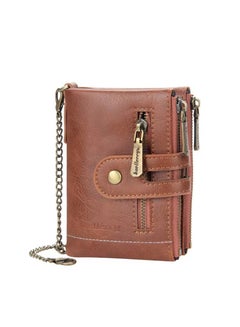 Buy Leather Wallet Brown in UAE