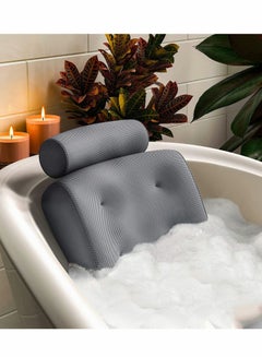 Buy Bathtub Bath Pillow for Tub, Jacuzzi Bathtub Spa Pillow with Back and Headrest Cushion in UAE