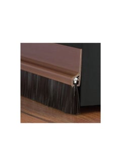 Buy Self Adhesive Door Bottom Seal Brush Brown 90Cm With Sticker Under Door Seal For Exterior/Interior Doors Door Seal Sound Proof Under Door Draft Blocker Dust And Noise Repellent in UAE