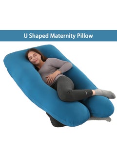 Buy Pregnancy Pillows Cotton U Shaped Body Pillow for Sleeping, Comfortable Cooling Maternity Pillow for Pregnant Women Support Body Pain Relief Pillow in UAE