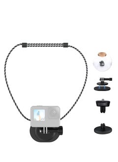 Buy SYOSI Magnetic Neck Selfie Holder Action Camera Mount Quick Release Plate Chest Shoulder Support Angle with Joint for Hero 5 6 7 8 9 10 Black AKASO DJI iPhone Video Shoot in Saudi Arabia