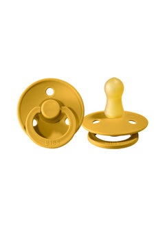 Buy BIBS Baby Pacifiers Two Sizes, 0-18 Months , 1-piece - Mustard in Saudi Arabia