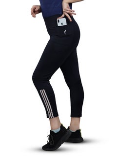 Buy Flush Womens Yoga Pants with Pockets High Waisted 4 Ways Stretch Sports Workout Running Yoga Athletic Leggings in Saudi Arabia