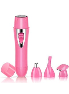 Buy Facial Shaver for Women, 4 In 1 Electric Epilator Hair Shaver, USB Rechargeable Cordless Facial Hair Removal Set, Painless Hair Trimmer for Body Nose Face Eyebrows Underarms in UAE