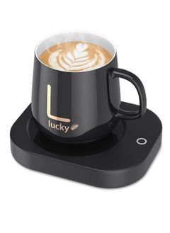 Buy Coffee Mug Warmer, Cup Heater for Desk Coffee Warmer Beverage Warmer Automatic Thermostatic Smart Cup Heater for Coffee, Milk, Tea, Cocoa, Water, Home and Office Use Cup Spoon in UAE