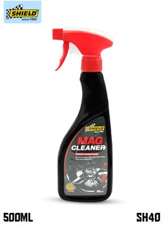 Buy SHIELD Car Wheel Cleaner Spray 500ml Powerfull Foaming Formula Removes Carbon Deposits Road Grime MAG Cleaner SH40 in Saudi Arabia