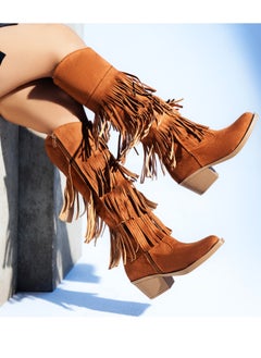 Buy Boot Knee-High Suede With Sharasheb LB-34 - Havan in Egypt