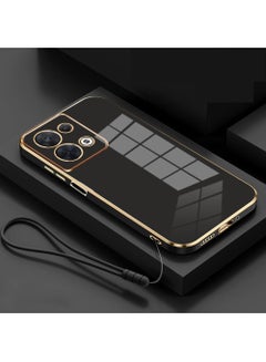 Buy Mobile Phone Case for Infinix Note 30 5G Electroplated Protective Case Gold-Black in UAE