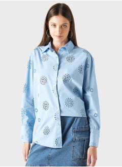 Buy Printed Button Down Shirt in UAE