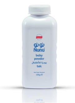 Buy NUNU BABY POWDER TALC WHITE 100 ML in Egypt