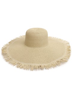 اشتري New Summer Outdoor Big Eaf Beach Hat في الامارات