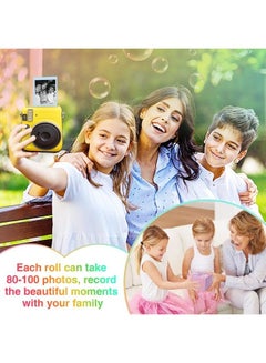 اشتري 9 Rolls Kids Instant Camera Refill Print Paper- Photo Printer Thermal Paper Rolls Instant Print Camera Refill Paper for Kid's Instant Camera Favors Supplies, Blue, Pink, Yellow في الامارات