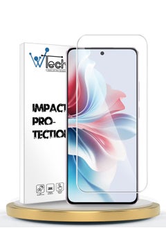 Buy Premium Series Curved Edges 9H 2.5D Tempered Glass Screen Protector For Oppo Reno11 F 5G 2024 Clear in UAE