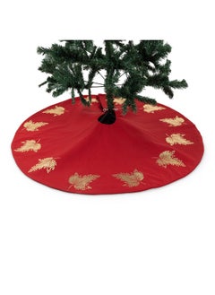 اشتري Leaves Tree Skirt, Red - 120 Cm في الامارات