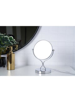 Buy Roslyn Double Sided Vanity Mirror Chrome 16.5x11x22.5cm in UAE
