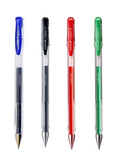 Buy 4-Piece Signo Roller Pen 0.7mm Tip Multicolour in UAE