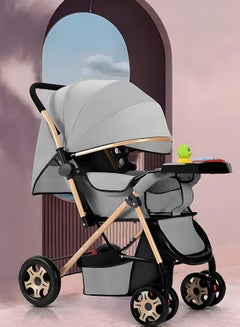 Buy Baby Stroller Folding Four-Wheel Stroller Portable Newborn Travel Stroller in UAE