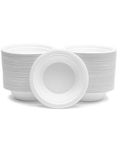 Buy Biodegradable Eco Friendly Sugarcane Bowls 12 Ounce Bagasse Plant Based Compostable Disposable Alternative to Paper and Foam Bowls 25 Pieces in UAE