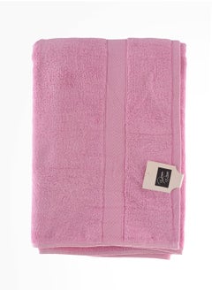 Buy Pink 100% Cotton Bath Towel 70x140 cm in UAE