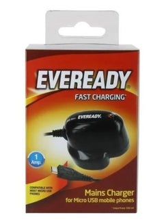 Buy Eveready Micro Usb Wall Charger 2.4A - Black in Saudi Arabia