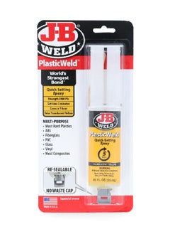 Buy Plastic Weld Multi Purpose Epoxy Syringe White 25 ml 50132 in Saudi Arabia