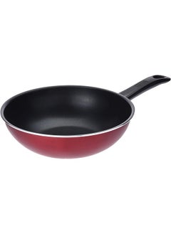 اشتري Vetro Classic Non Stick Aluminum Open Wok Size 26Cm Wine Red في السعودية