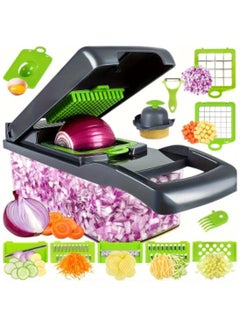Buy Vegetable Slicer, All-in-one Kitchen Vegetable and Fruit Divider, Vegetable Cutter/grater/slicer, Suitable for Potatoes, Carrots, Cucumbers in Saudi Arabia