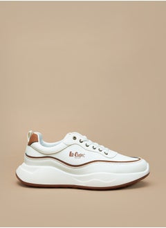 اشتري Men's Textured Sneakers with Lace-Up Closure في السعودية