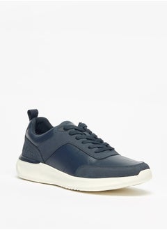 اشتري Men's Panelled Sneakers with Lace-Up Closure في الامارات