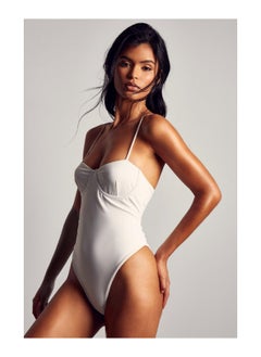 اشتري Square Neck Cupped Detail Swimsuit في الامارات