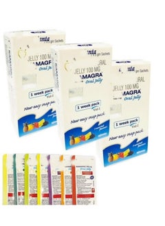 Buy NEW KMGRA Ajanta Kamagra jelly sachets New Easy Snap Pack of 3 in UAE